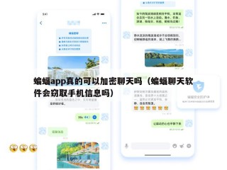 蝙蝠app真的可以加密聊天吗（蝙蝠聊天软件会窃取手机信息吗）