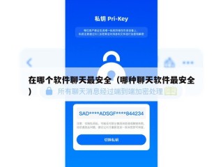 在哪个软件聊天最安全（哪种聊天软件最安全）