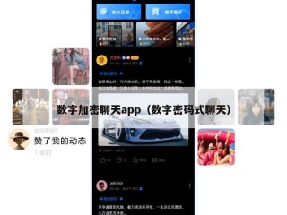 数字加密聊天app（数字密码式聊天）