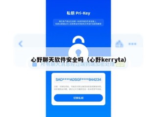 心野聊天软件安全吗（心野kerryta）