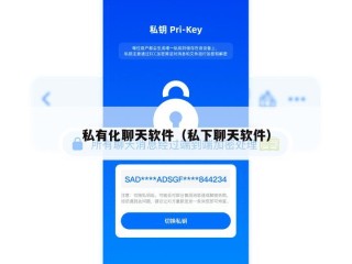 私有化聊天软件（私下聊天软件）