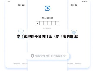 萝卜密聊的平台叫什么（萝卜蜜的做法）
