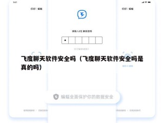 飞度聊天软件安全吗（飞度聊天软件安全吗是真的吗）
