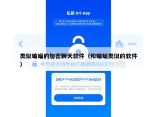 类似蝙蝠的加密聊天软件（和蝙蝠类似的软件）