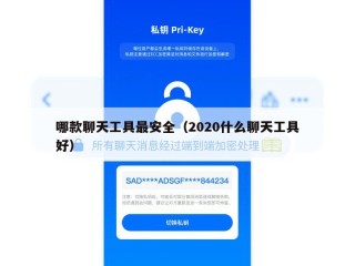 哪款聊天工具最安全（2020什么聊天工具好）