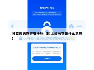 马克聊天软件安全吗（网上说马克是什么意思）