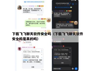 下载飞飞聊天软件安全吗（下载飞飞聊天软件安全吗是真的吗）