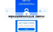 海鸥安全加密聊天软件怎么用（海鸥平台）
