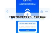 下载骗子聊天软件安全吗（诈骗下载app）