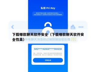 下载哪款聊天软件安全（下载哪款聊天软件安全性高）