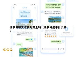 搜软件聊天收费吗安全吗（搜软件是干什么的）