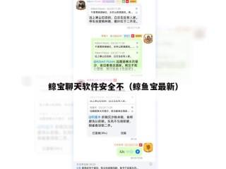 鲸宝聊天软件安全不（鲸鱼宝最新）