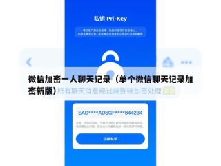 微信加密一人聊天记录（单个微信聊天记录加密新版）