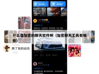 什么是加密的聊天软件啊（加密聊天工具有哪些）