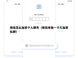 微信怎么加密个人聊天（微信单独一个人加密私聊）