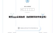 聊天app云端加密（加密聊天软件安全吗）