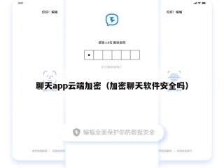聊天app云端加密（加密聊天软件安全吗）
