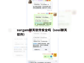surgam聊天软件安全吗（soui聊天软件）