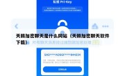 天籁加密聊天是什么网站（天籁加密聊天软件下载）