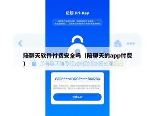 陪聊天软件付费安全吗（陪聊天的app付费）