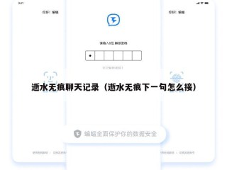 逝水无痕聊天记录（逝水无痕下一句怎么接）