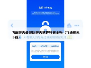 飞语聊天是部队聊天软件吗安全吗（飞语聊天下载）