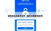 国外安全的聊天软件（国外主要聊天软件）