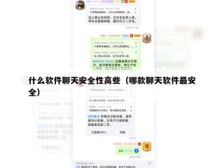 什么软件聊天安全性高些（哪款聊天软件最安全）