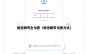 微信聊天全加密（微信聊天加密方式）