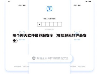 哪个聊天软件最舒服安全（哪款聊天软件最安全）