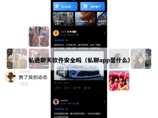 私通聊天软件安全吗（私聊app是什么）