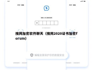 搜同加密软件聊天（搜同2020证书加密forum）