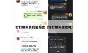 钉钉聊天真的能加密（钉钉聊天保密吗）