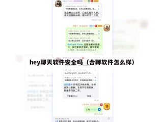 hey聊天软件安全吗（合聊软件怎么样）
