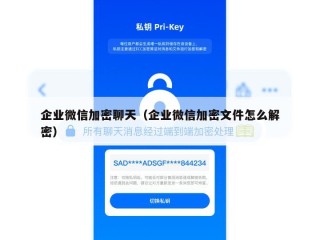 企业微信加密聊天（企业微信加密文件怎么解密）