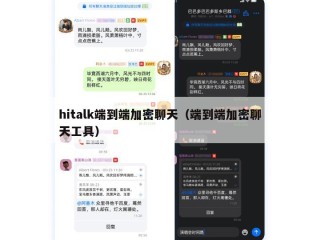 hitalk端到端加密聊天（端到端加密聊天工具）