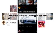 寻伴聊天软件安全吗（寻伴app真的有效果吗）