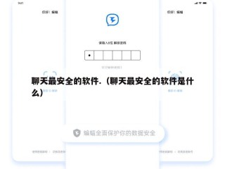 聊天最安全的软件.（聊天最安全的软件是什么）