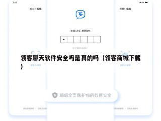 领客聊天软件安全吗是真的吗（领客商城下载）