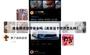 皮皮聊天软件安全吗（皮皮这个软件怎么样）