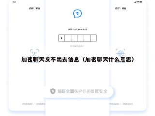 加密聊天发不出去信息（加密聊天什么意思）
