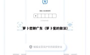 萝卜密聊广东（萝卜蜜的做法）