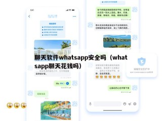 聊天软件whatsapp安全吗（whatsapp聊天花钱吗）