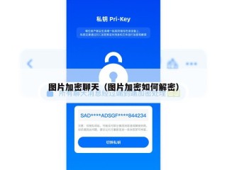 图片加密聊天（图片加密如何解密）