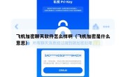 飞机加密聊天软件怎么样啊（飞机加密是什么意思）