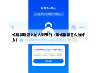 蝙蝠群聊怎么加人聊天的（蝙蝠群聊怎么加好友）
