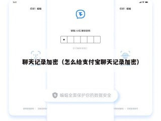 聊天记录加密（怎么给支付宝聊天记录加密）