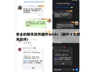 安全的聊天软件国外wickr（国外十大聊天软件）