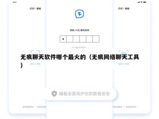 无痕聊天软件哪个最火的（无痕网络聊天工具）