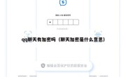 qq聊天有加密吗（聊天加密是什么意思）